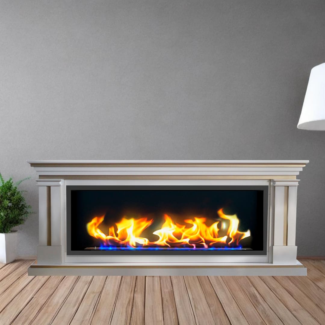 Биокамин в линейном портале "Русский огонь" Вермонт с защитным стеклом по цене 102 600 руб.