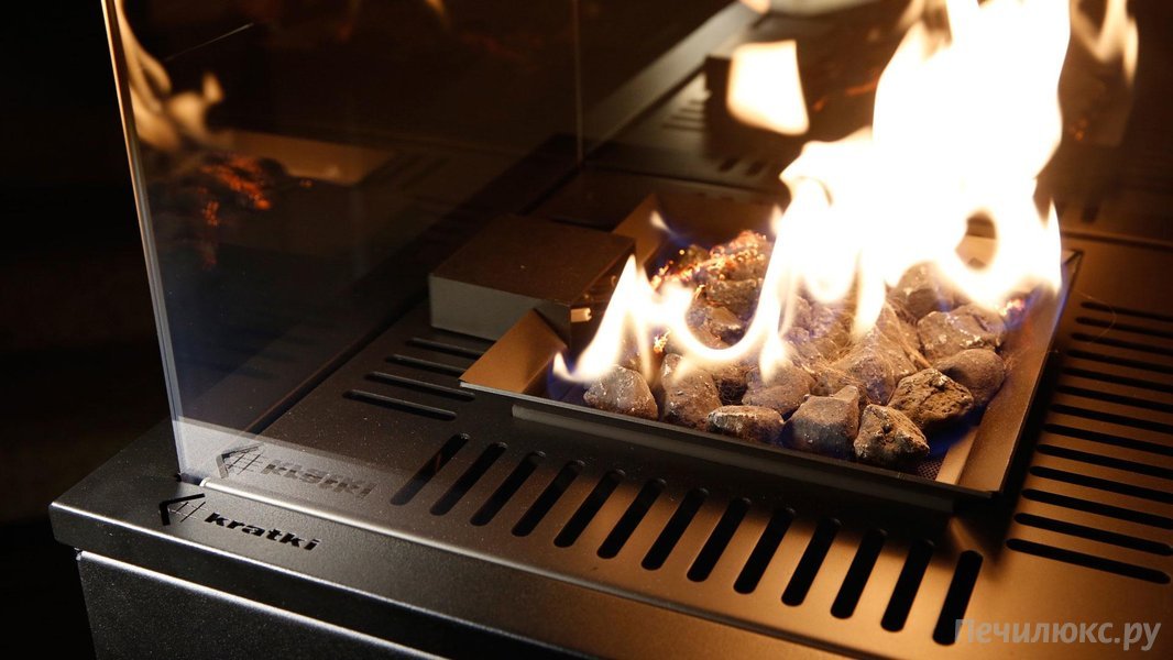 Газовый нагреватель Kratki PATIO/G31/37Mbar/B, белое стекло, с пультом ДУ