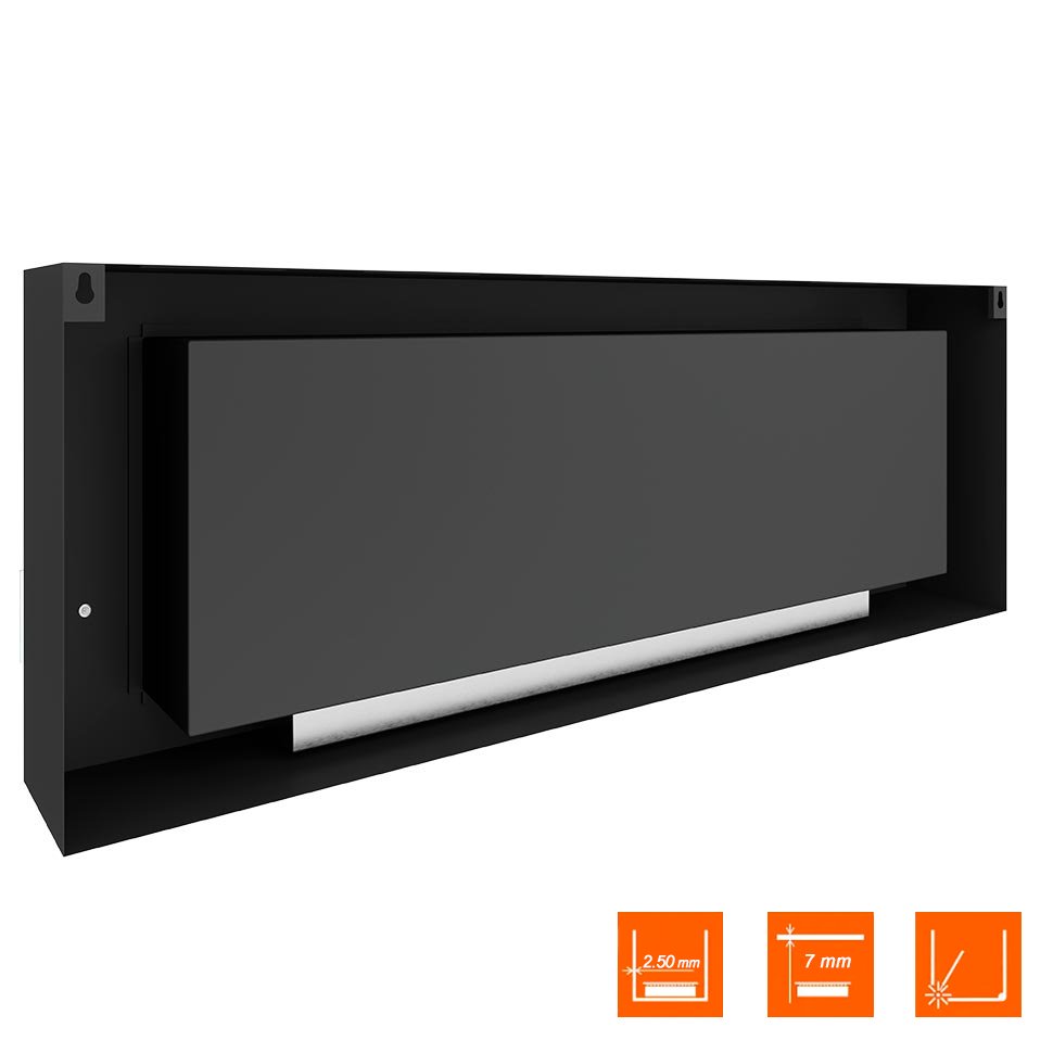 Биокамин SteelHeat WALL LONG 1500 черный, стемалит Биокамин SteelHeat WALL LONG 1500 черный, стемалит по цене 72 030 руб.