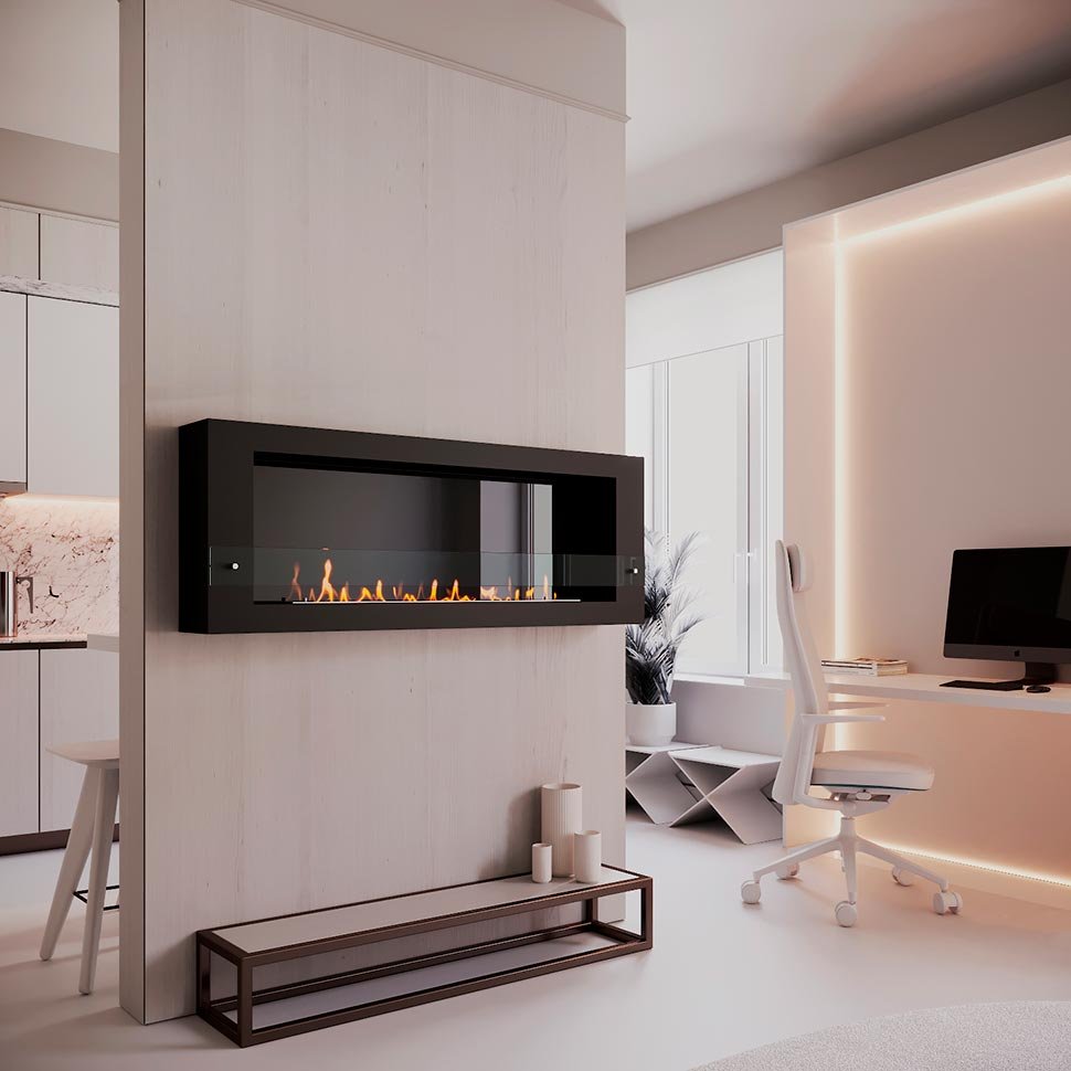 Биокамин SteelHeat WALL LONG 1500 черный, стемалит Биокамин SteelHeat WALL LONG 1500 черный, стемалит по цене 72 030 руб.