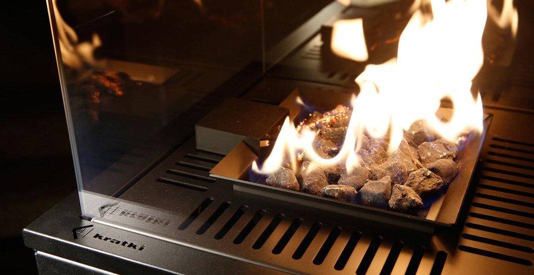 Газовый нагреватель Kratki PATIO/G31/37Mbar/Q/N/P/G, Naturali Pietra Grey, с пультом управления