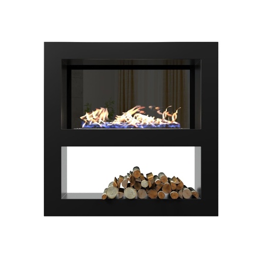 Биокамин "Русский огонь" Лобби 1500 встраиваемый с декоративным стеклом (стемалитом)