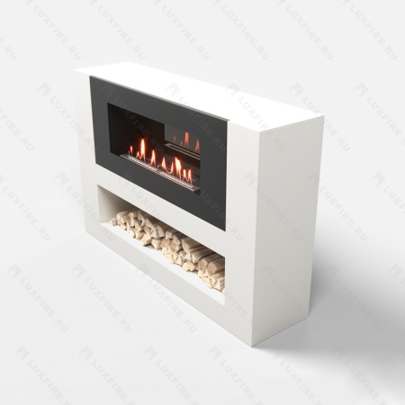 Тумба LUXFIRE с биокамином "Лукоморье" 1200 (белая) по цене 81 438 руб.