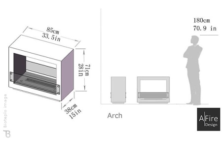 Биокамин Autofire ARCH по цене 