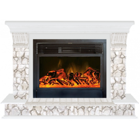 Панорама Карелия 28 (белый)+Newflame